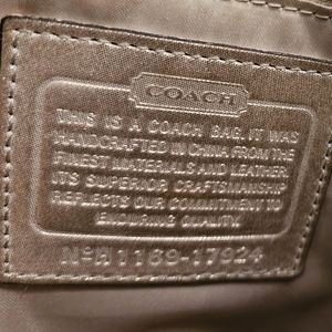 COACH Gold Metallic Leather Tote Bag  17924